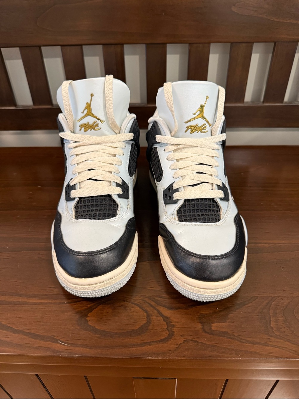 Jordan Boys’ Sneakers - White/Black/Gold/Baby blue